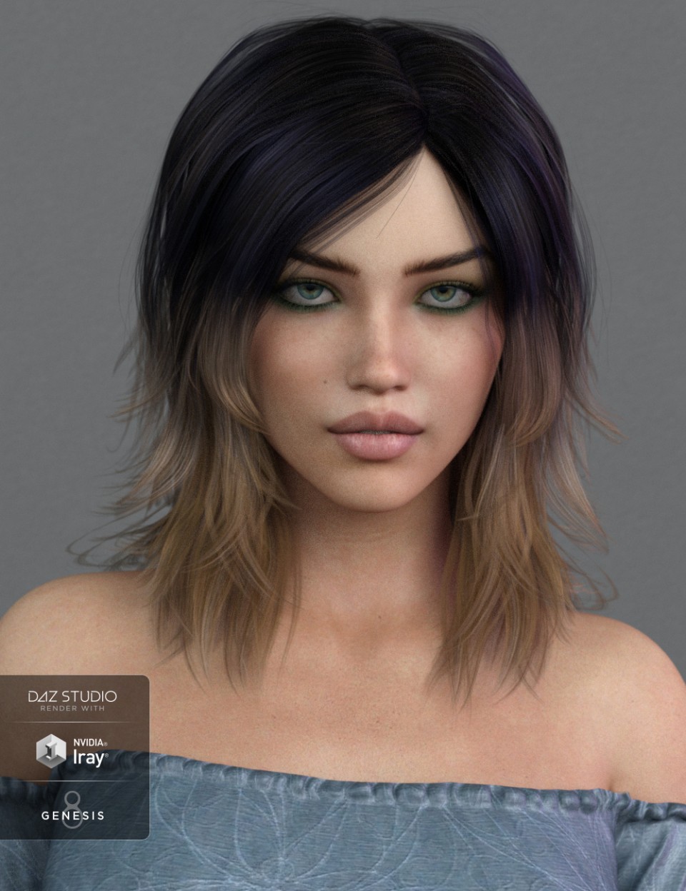 Ladina Hair for Genesis 3 and 8 Female(s)