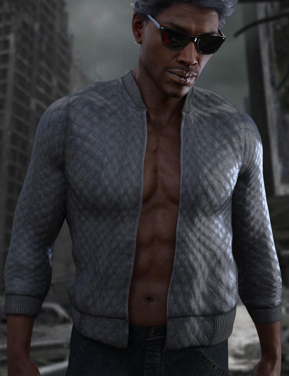 X-Fashion Faux Leather Jacket for Genesis 3 Male(s)