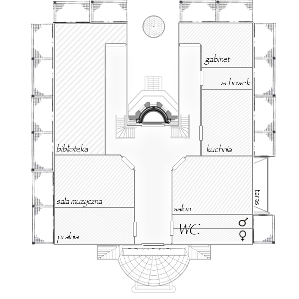 Plan budynku i prezentacja niektórych pomieszczeń Iusdiz