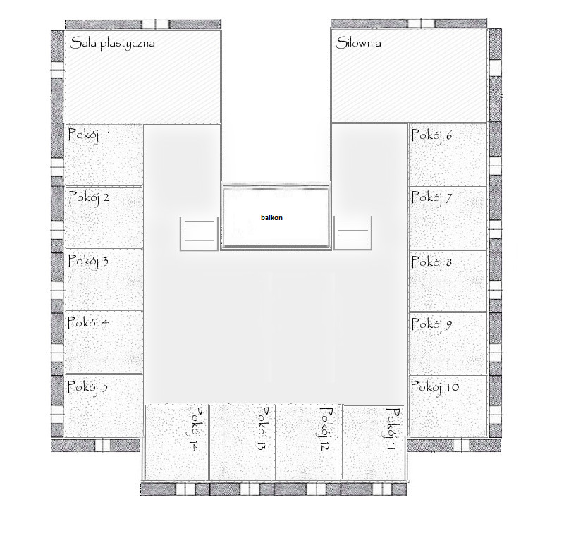 Plan budynku i prezentacja niektórych pomieszczeń IusqdT